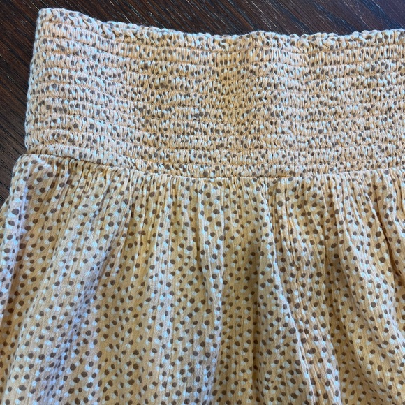 Aerie High Waist Shorts in Cream and Brown - Picture 5 of 5
